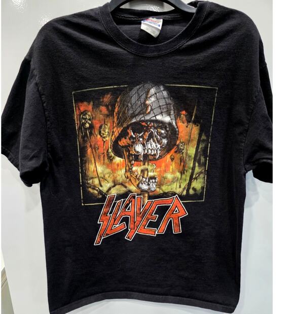 Slayer Other - Vintage Slayer T Shirt Large Hanes Heavyweight Skull Metal Band Graphic Tee